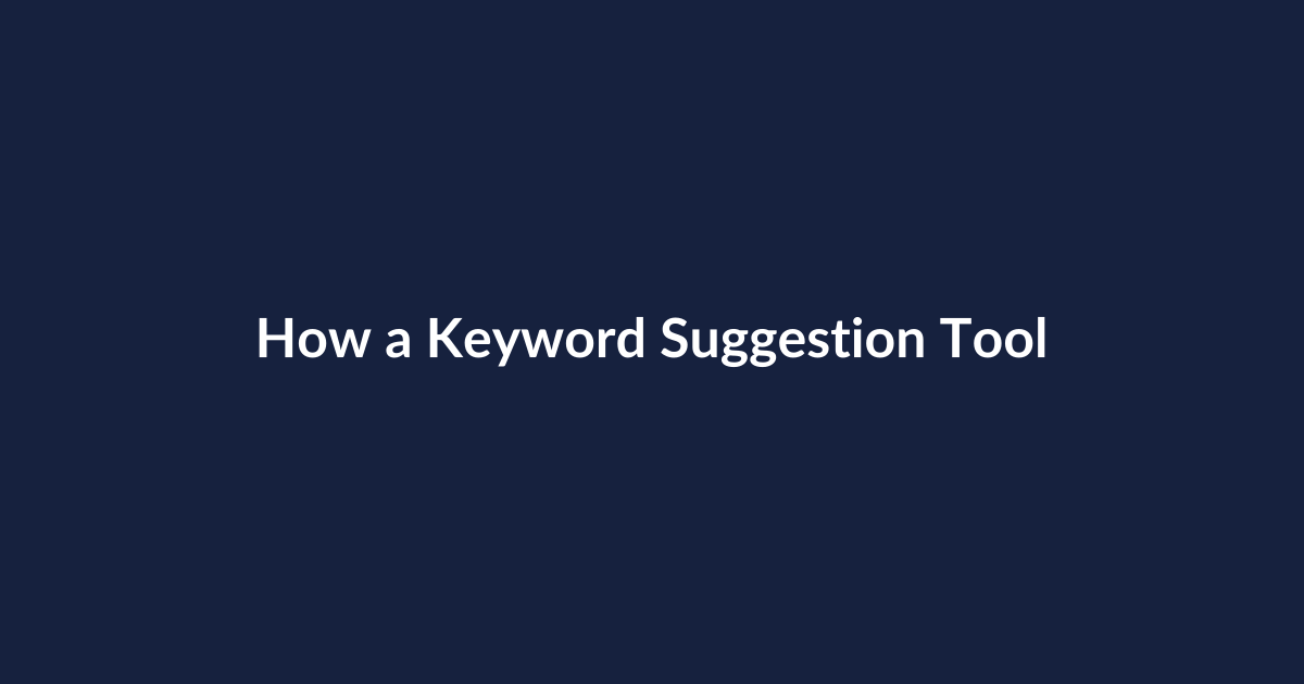 How a Keyword Suggestion Tool Really Works: A Technical Deep Dive
