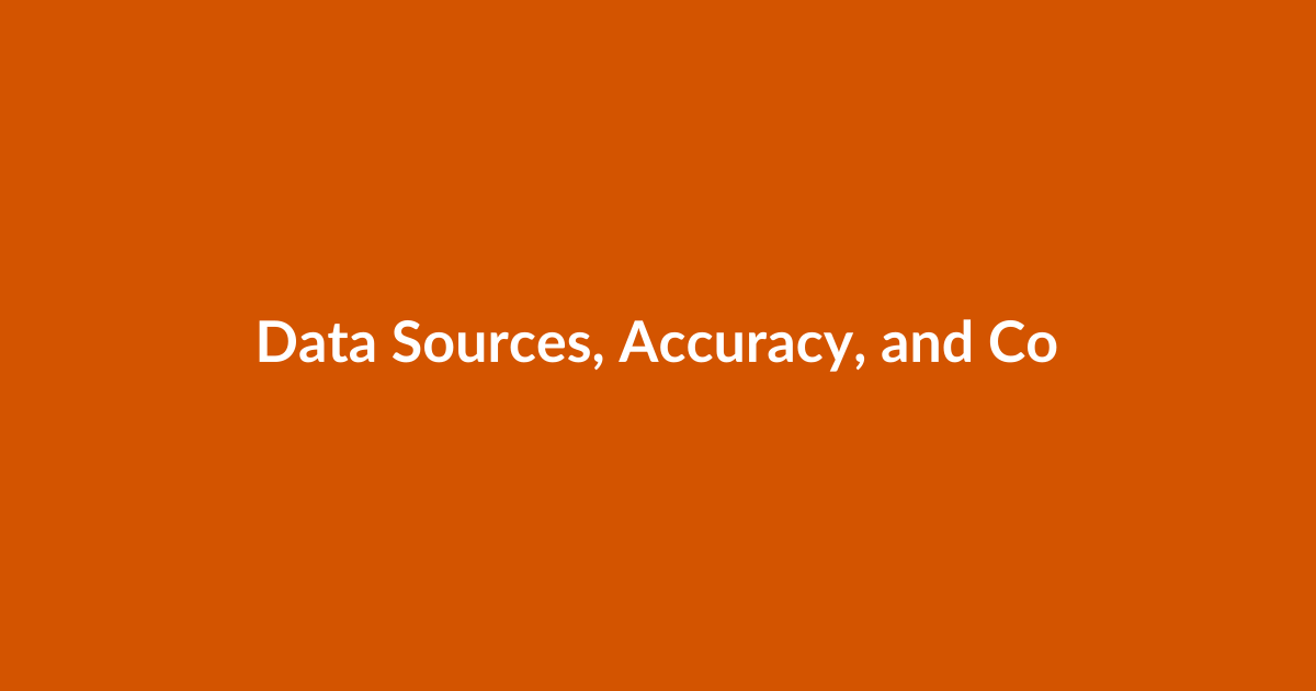 Data Sources, Accuracy, and Common Discrepancies