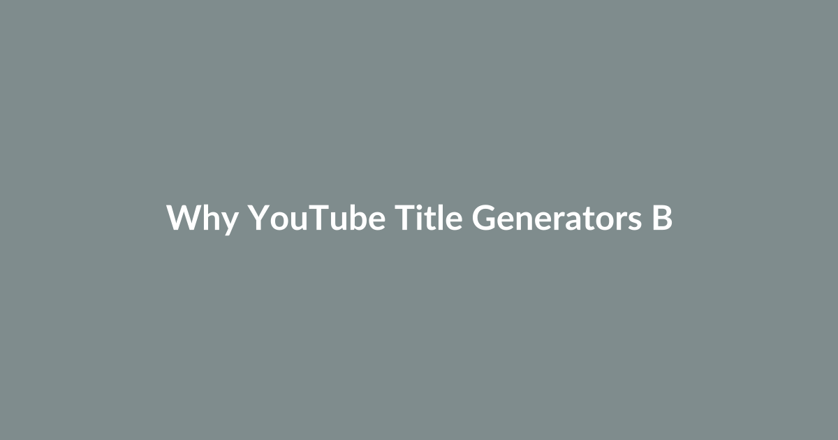 Why YouTube Title Generators Became Essential