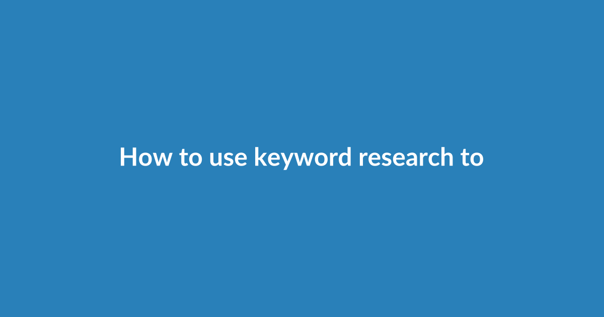 How to use keyword research tools for YouTube