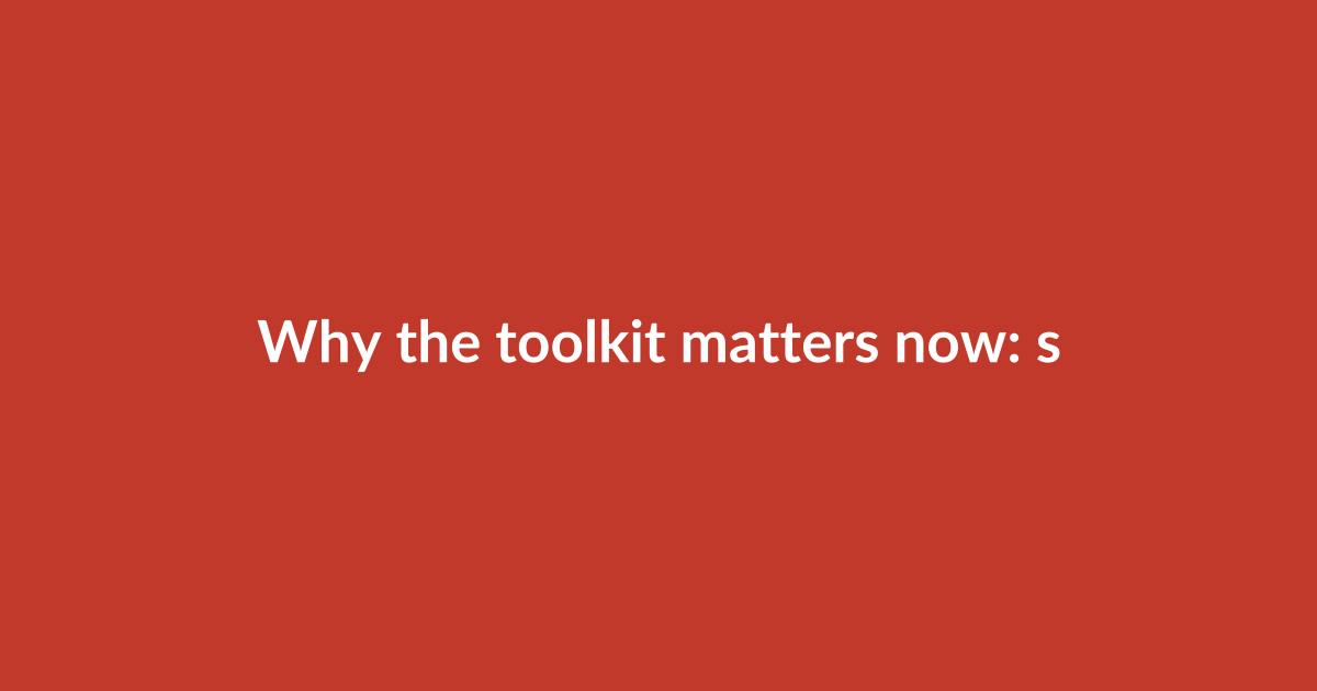 Why the toolkit matters now: shifting signals and creator priorities