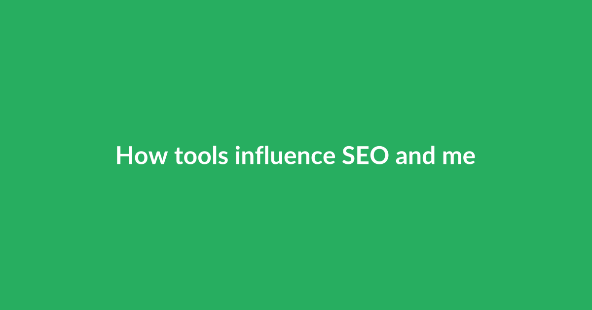 How tools influence SEO and metadata performance